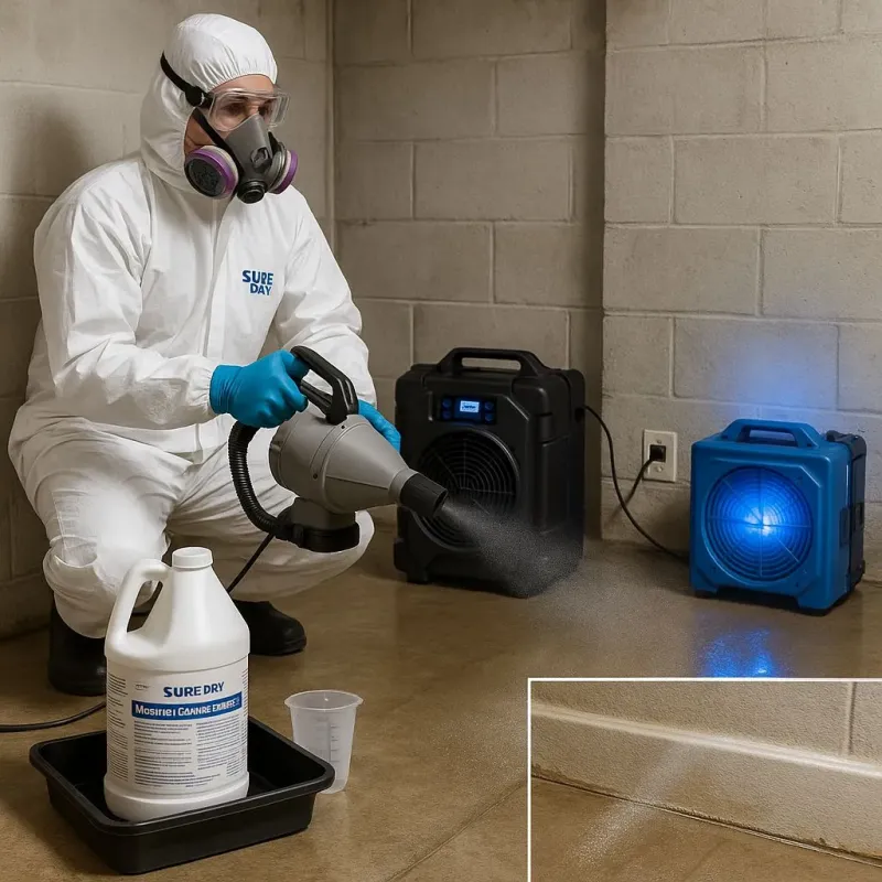 Sanitization and Odor Removal process in Fair Oaks, CA